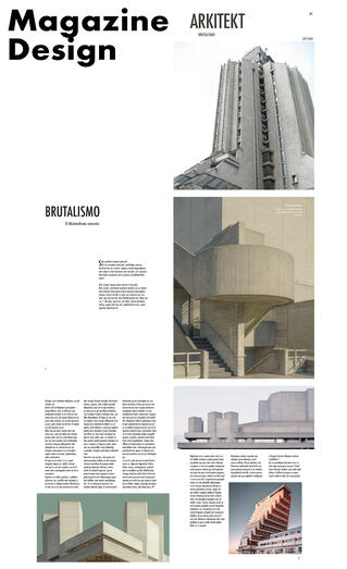 Magazine design sample